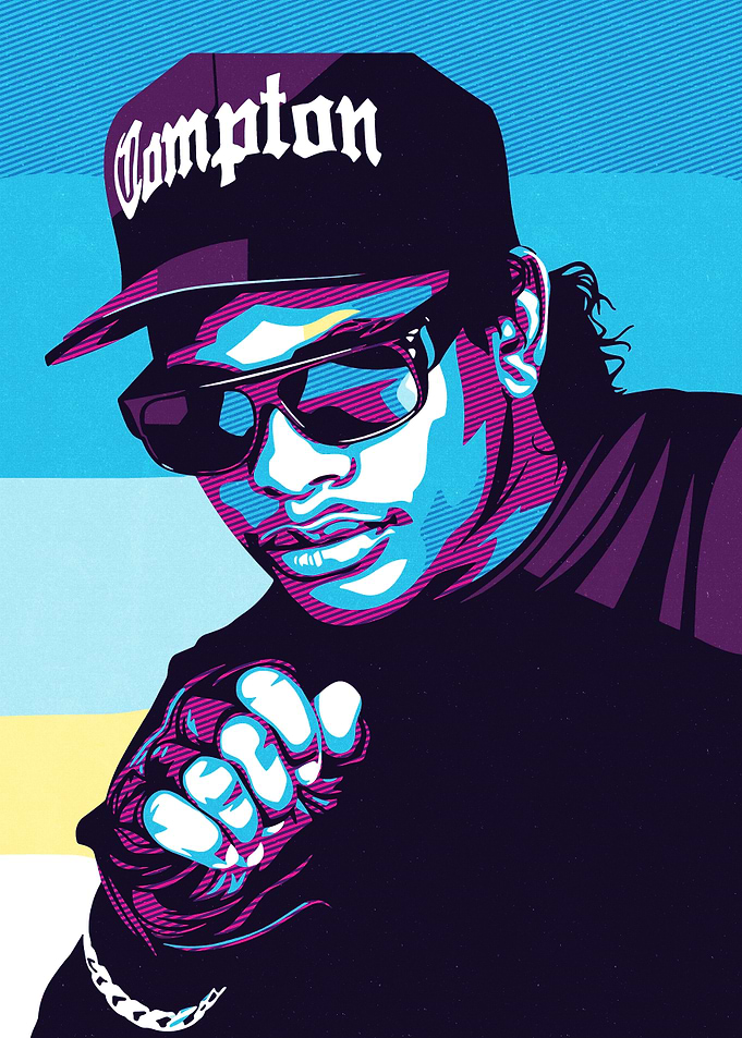 Eazy-E Pop Art Portrait