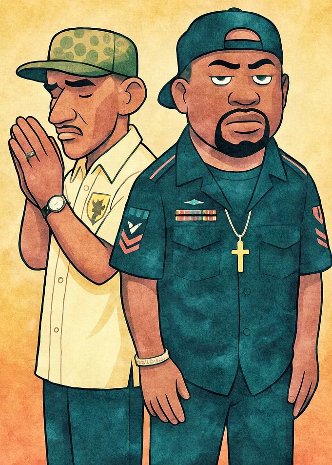 Two Men in Military Attire