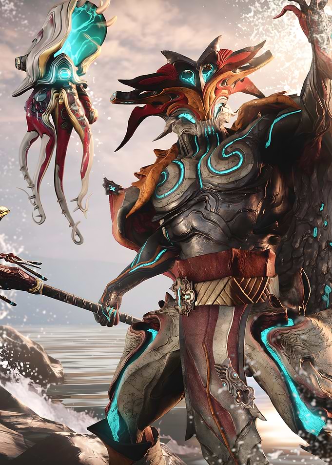 Warframe Hydroid Prime and companion