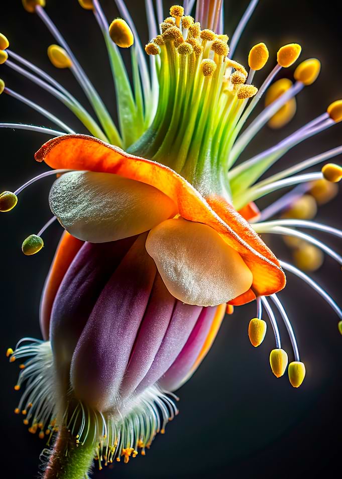 Exotic Flower Close-Up