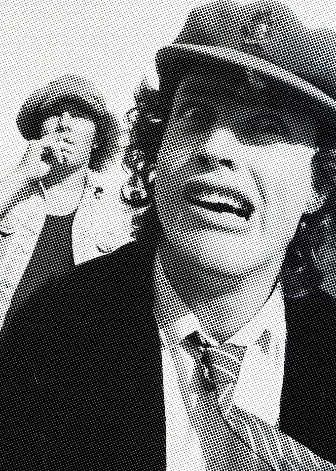 AC/DC Band Portrait Halftone
