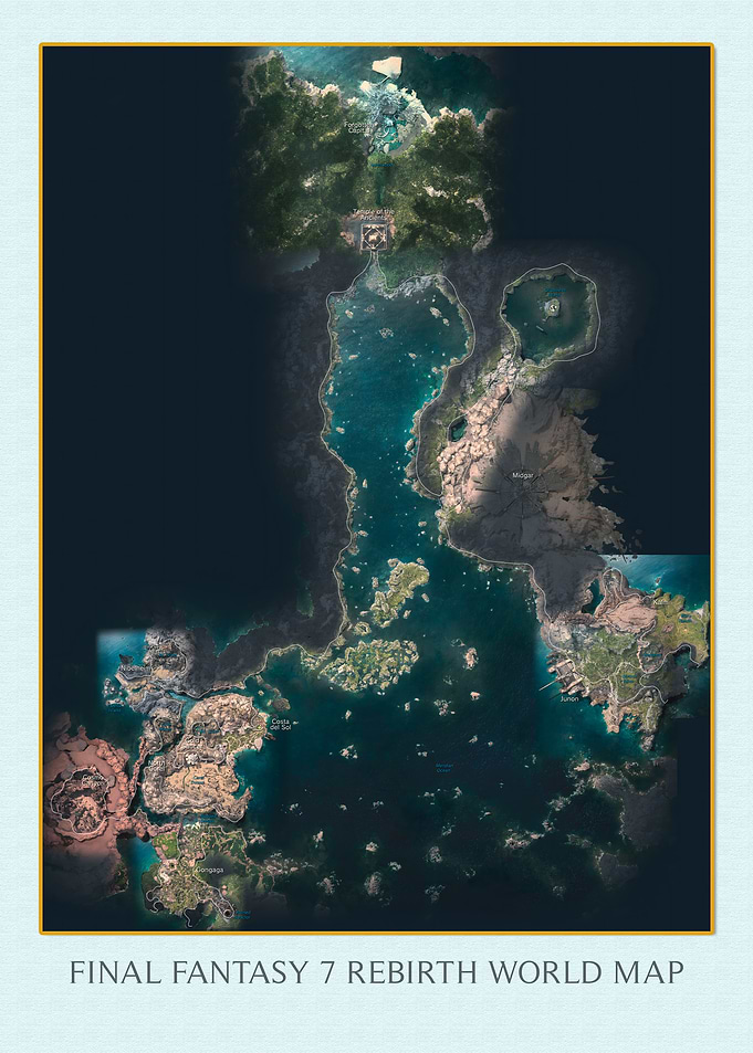 Final Fantasy VII Rebirth World Map