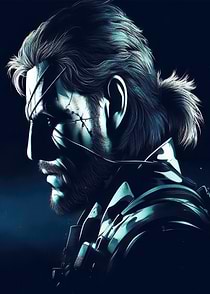 Solid Snake Profile Portrait