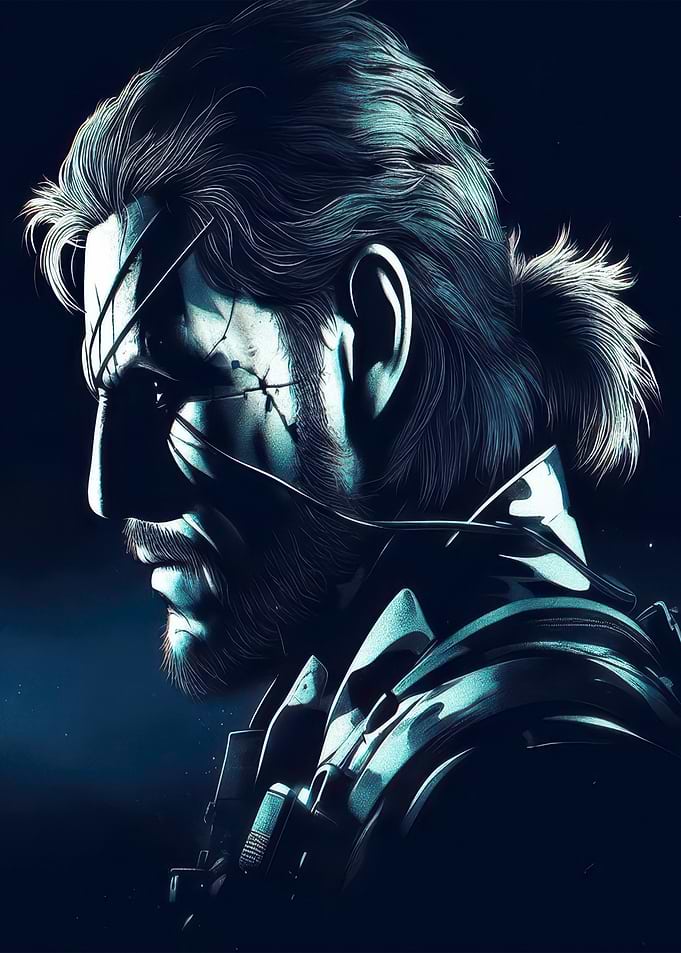 Solid Snake Profile Portrait