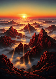 Mountain Sunrise Landscape