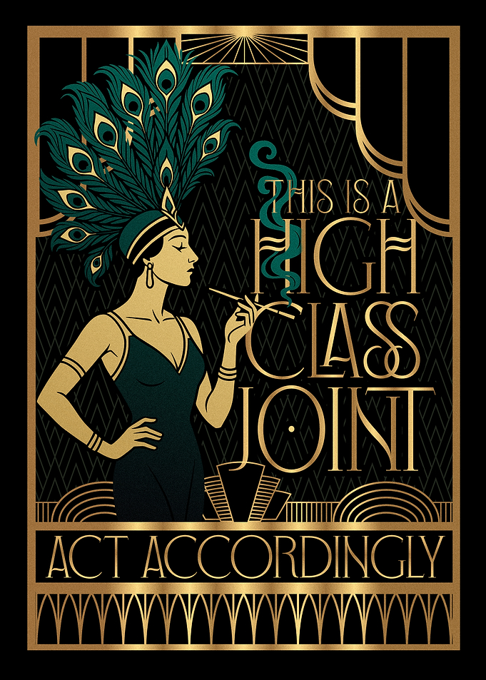 Art Deco High Class Joint Poster