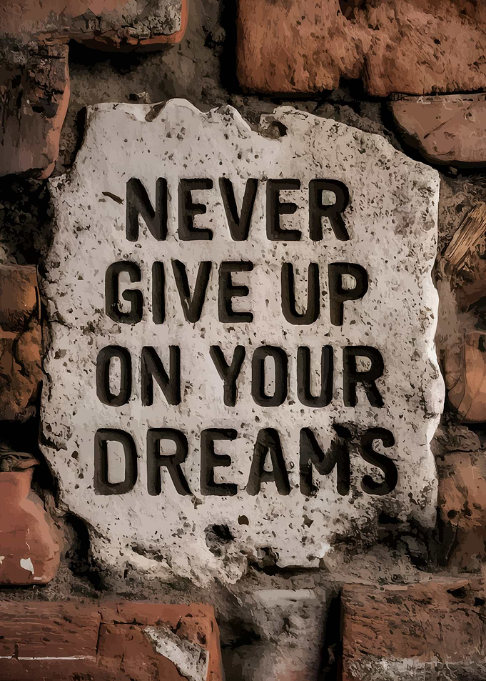 Never Give Up On Your Dreams