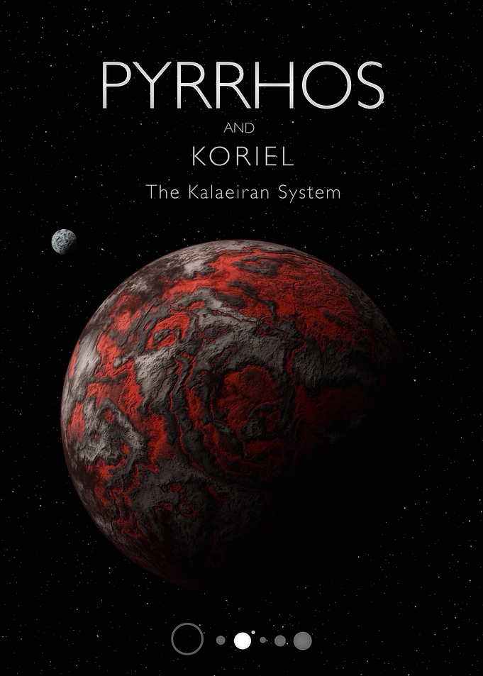 Pyrrhos and Koriel: Kalaeiran System Planet