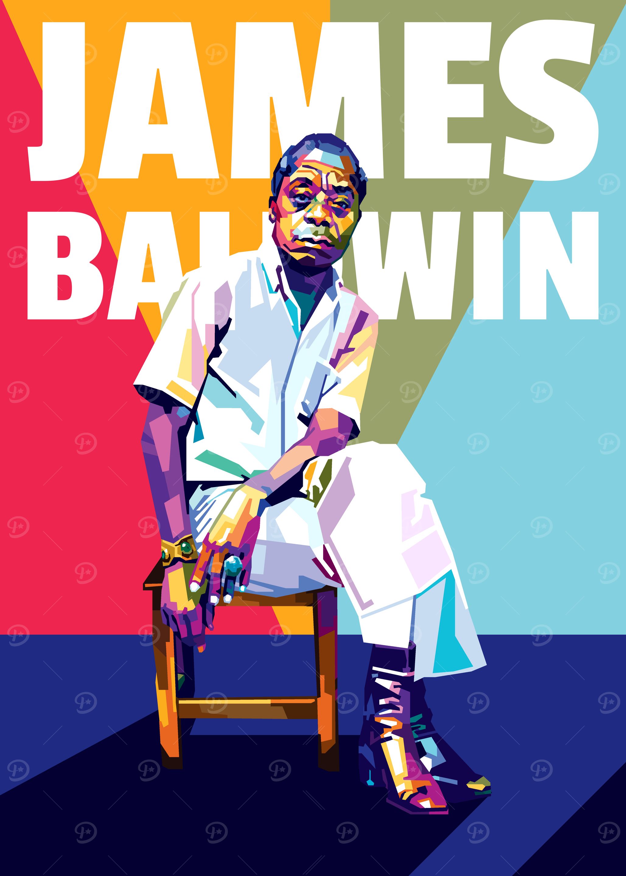 James Baldwin Pop Art Portrait