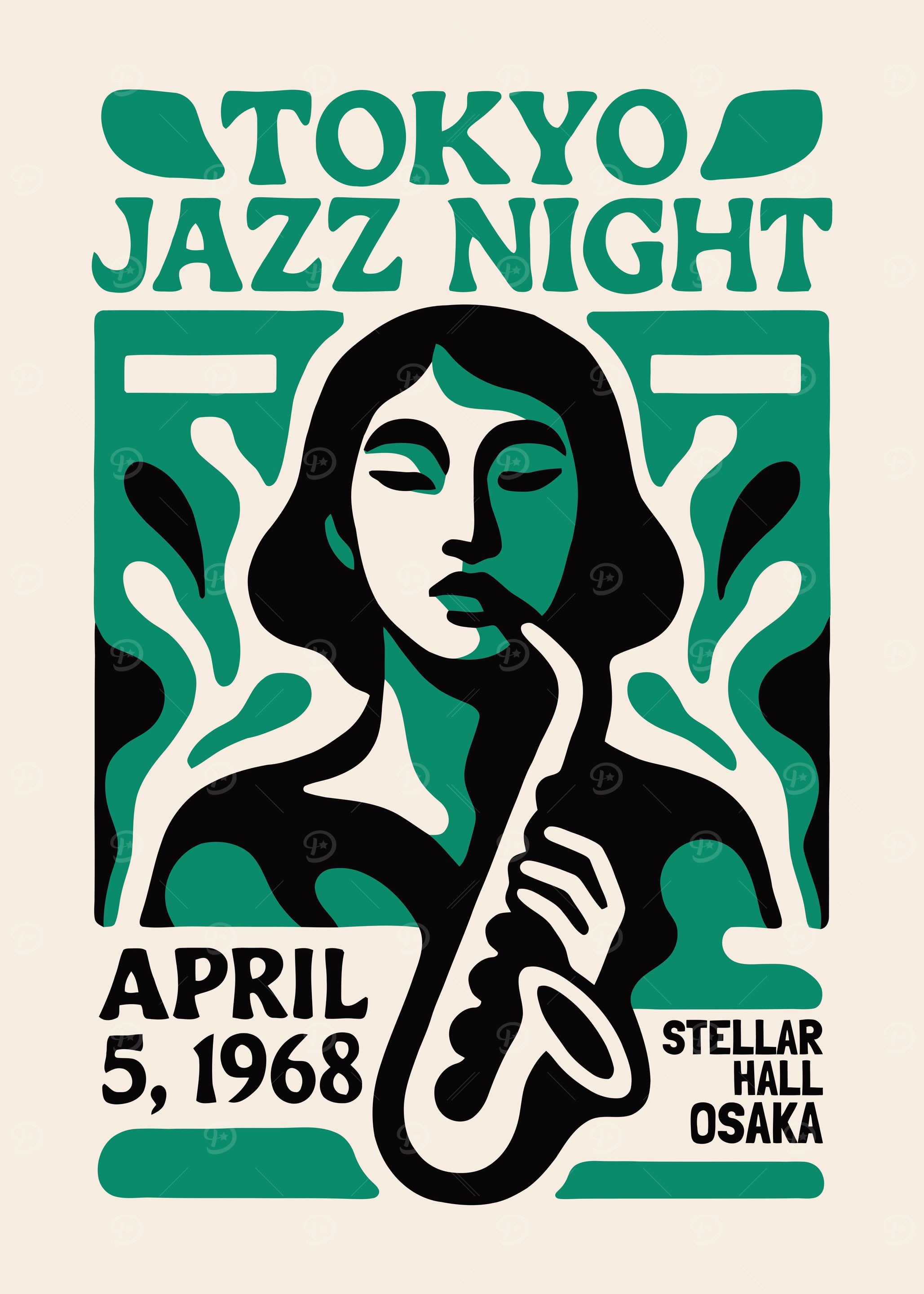 Tokyo Jazz Night Poster