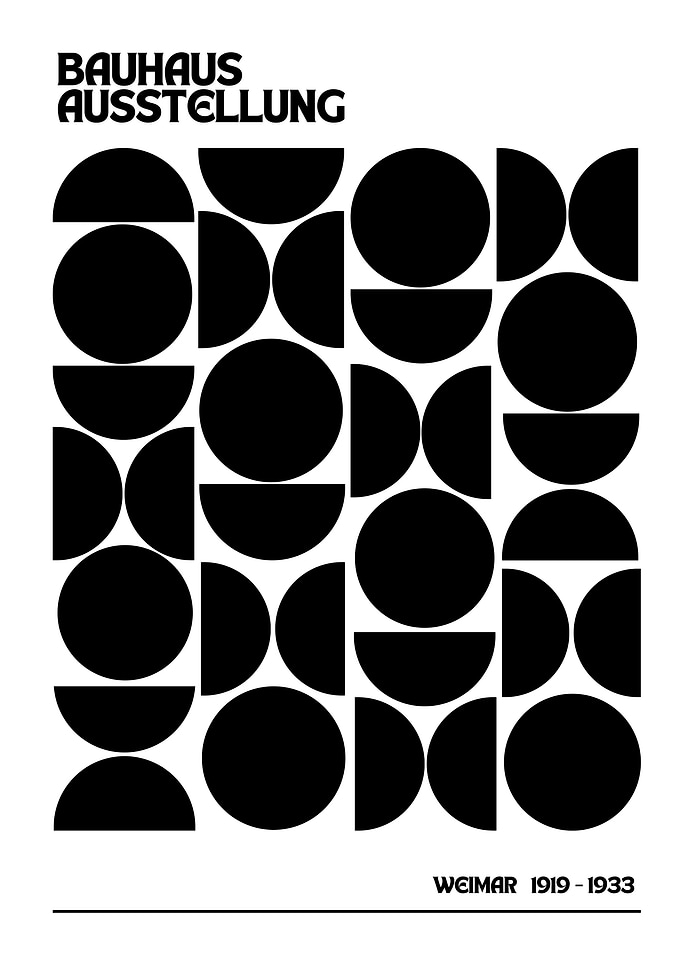 Bauhaus Ausstellung Weimar 1919-1933 Poster