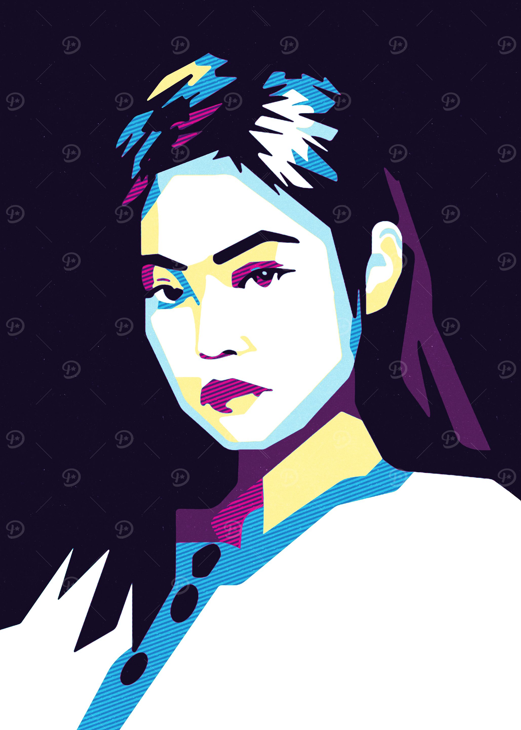 Pop Art Portrait of a Woman