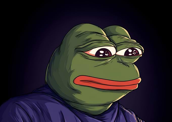 Sad Pepe the Frog Illustration