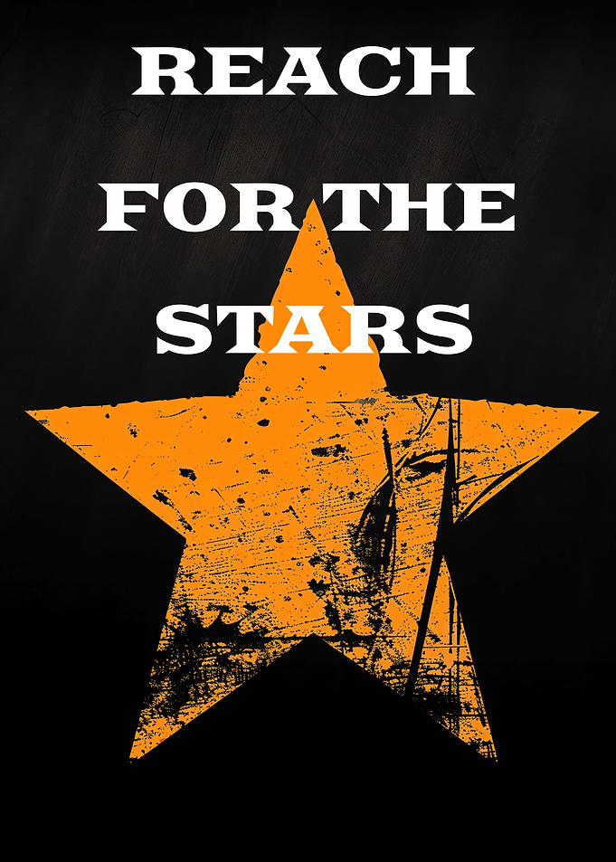 Reach for the Stars Motivation Poster