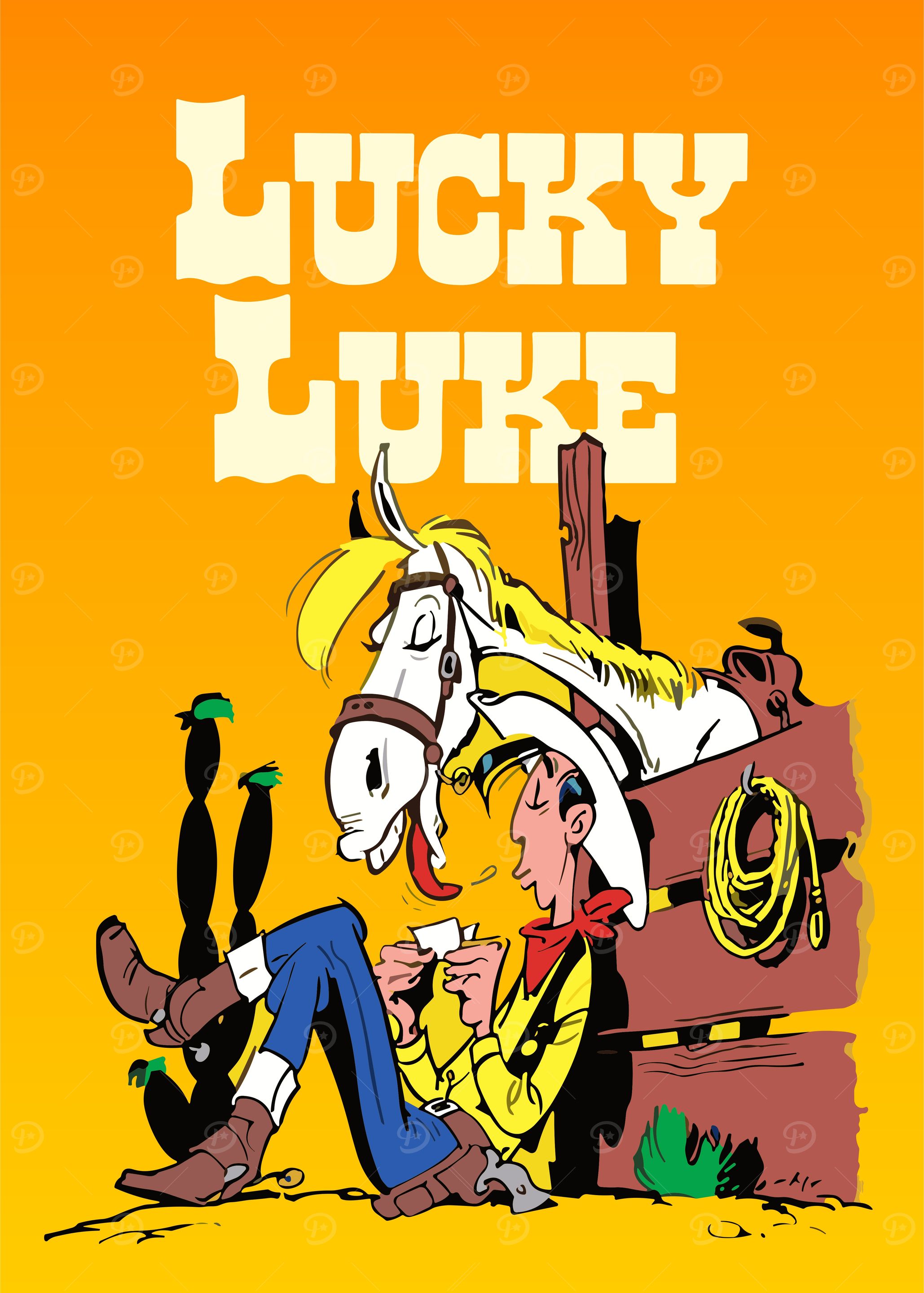 Lucky luke Posters Online - Shop Unique Metal Prints, Pictures