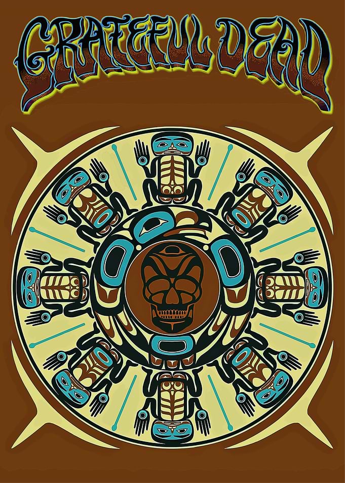Grateful Dead Native American Style Art