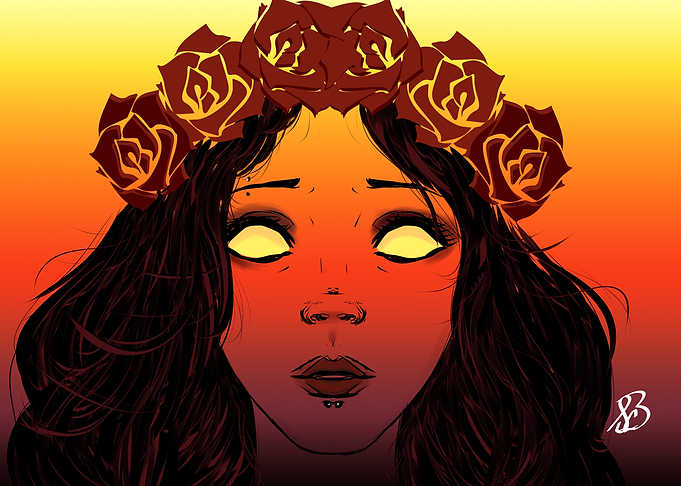 Dusk Burning Rose