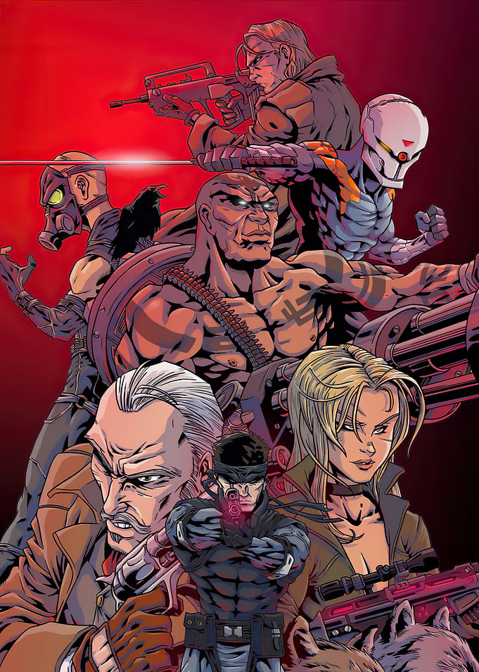 Metal Gear Solid Comic Art