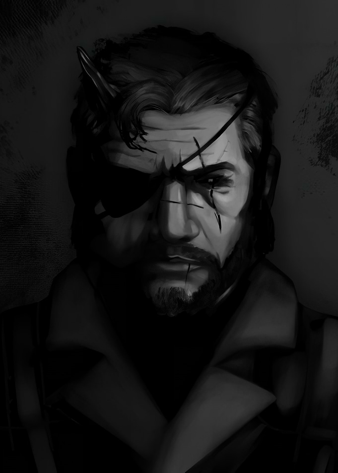 Big Boss Portrait - Metal Gear Solid