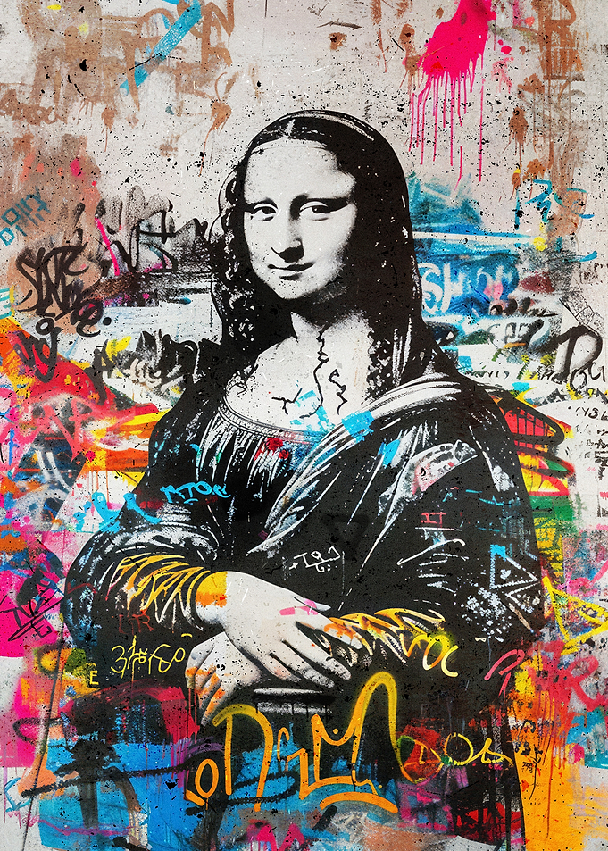 Mona Lisa Graffiti Banksy Art