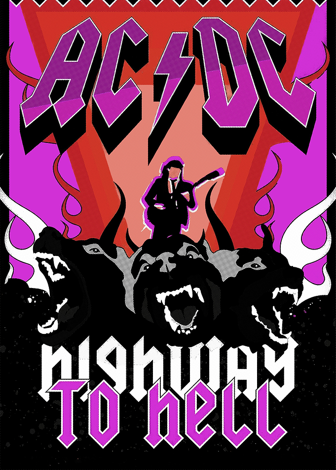 AC/DC Band Poster Art