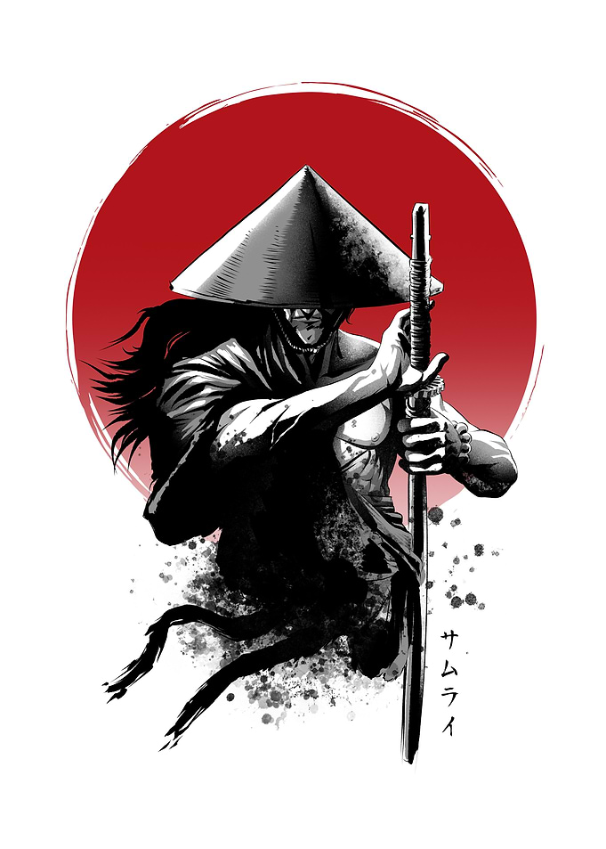 Red sun samurai
