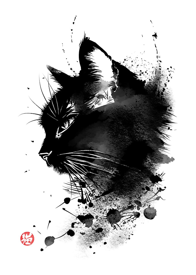 Traditional Ink Cat