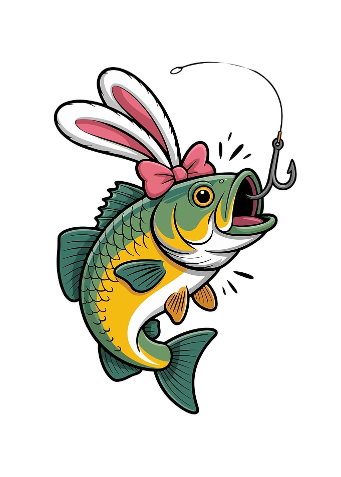 Funny Easter Fish Art