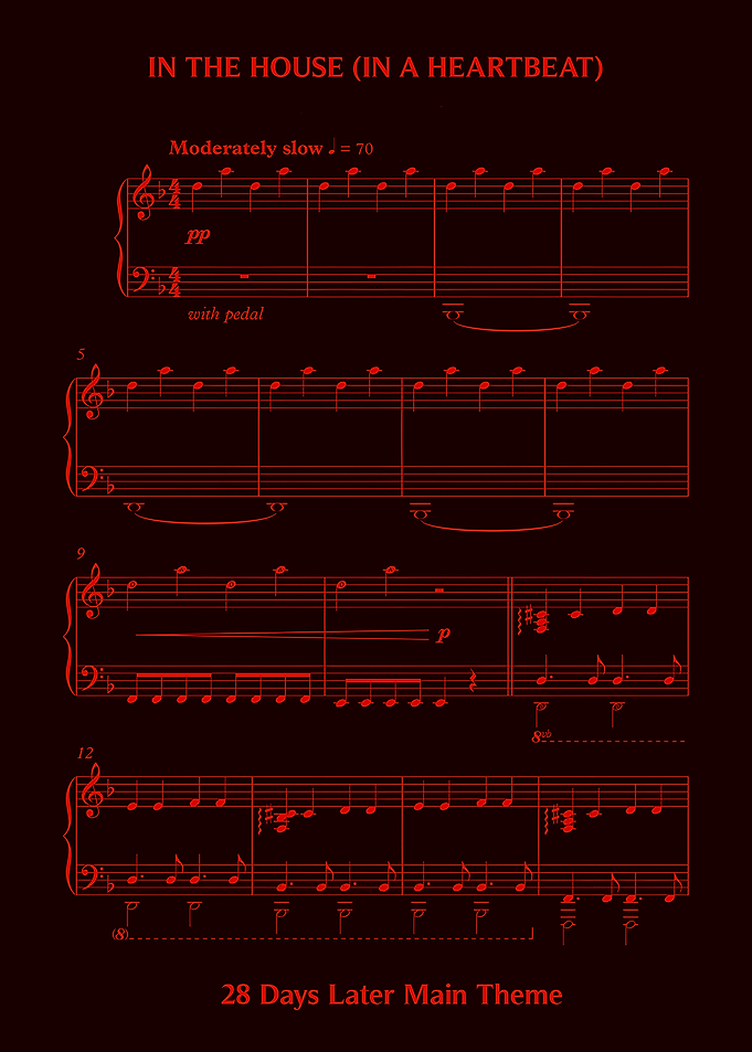28 Days Later Piano Sheet Music
