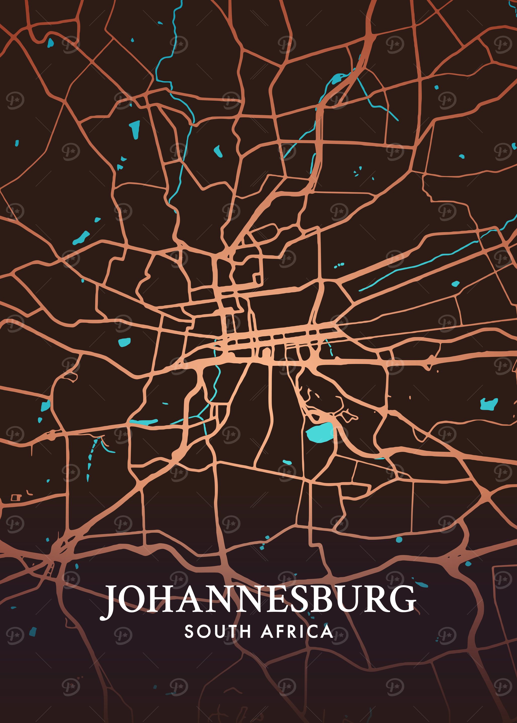 Johannesburg City Map