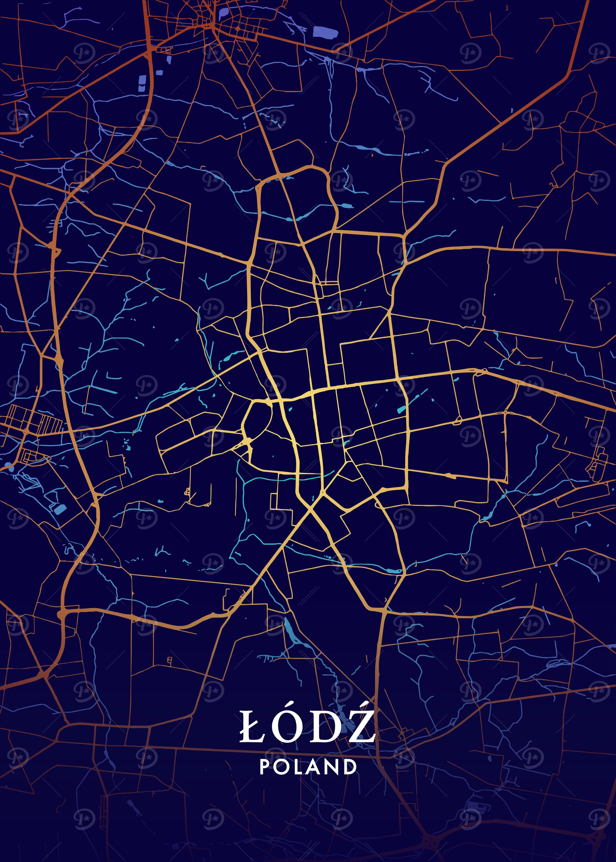 Lodz City Map