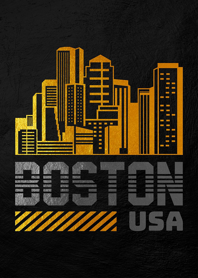 Boston Skyline Art Print
