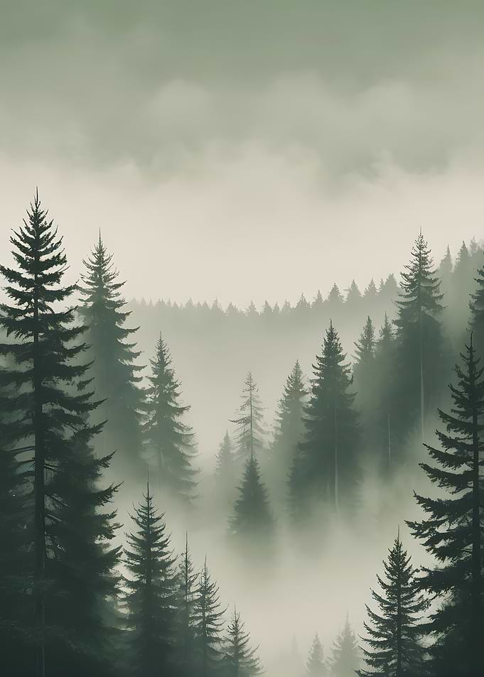 Misty Forest Landscape