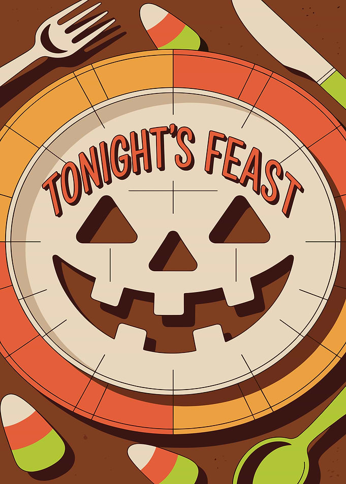 Halloween Feast Illustration