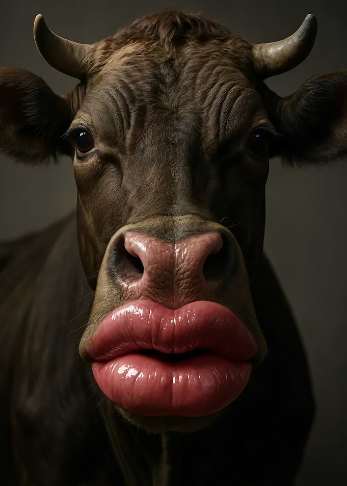 Cow with Lipstick