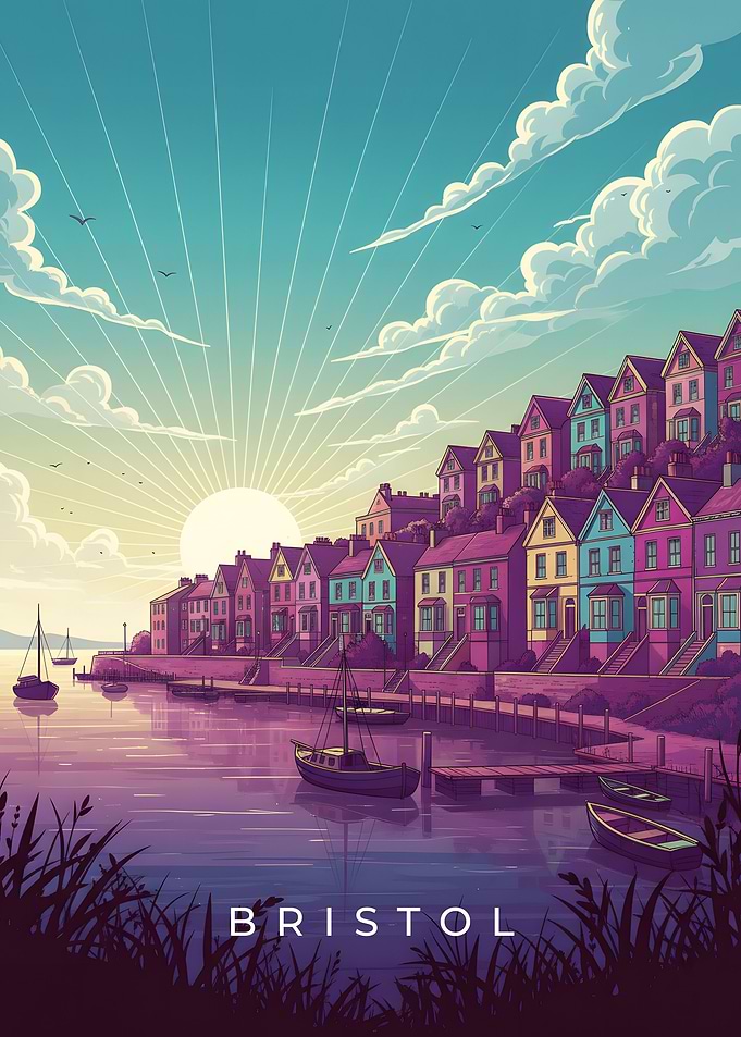 Bristol Cityscape at Sunrise