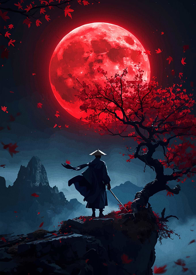 Samurai Red Moon