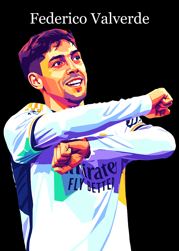 Federico Valverde Pop Art Portrait
