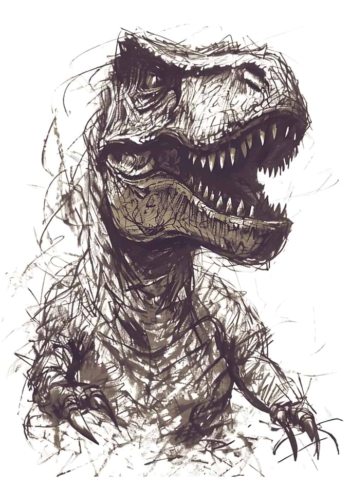 Sketch of a Tyrannosaurus Rex