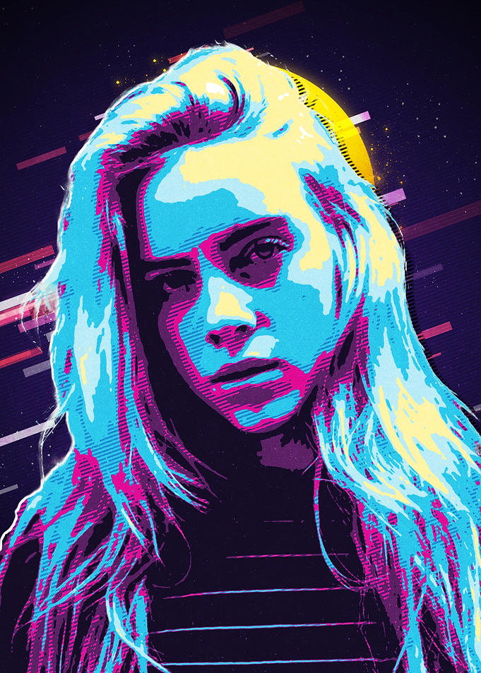 Billie Eilish Pop Art Portrait