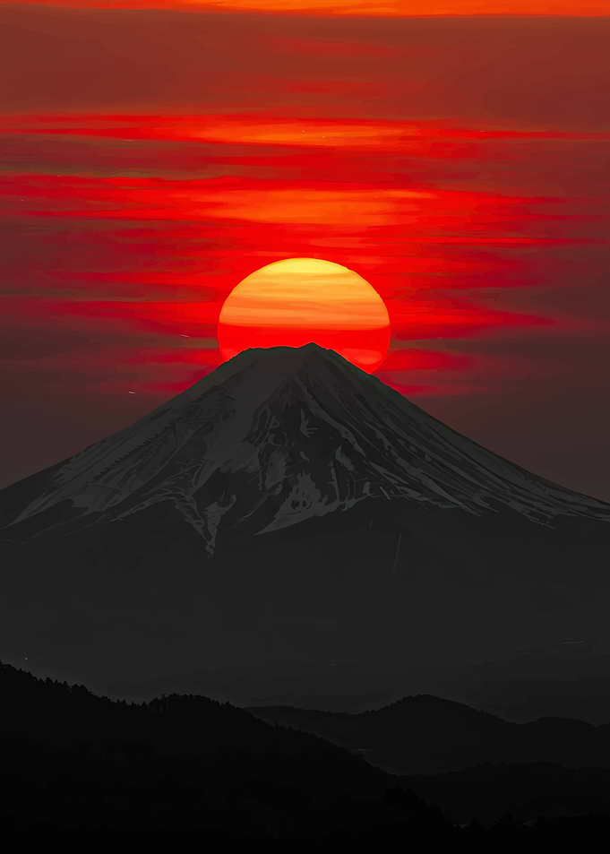 Mount Fuji Sunset