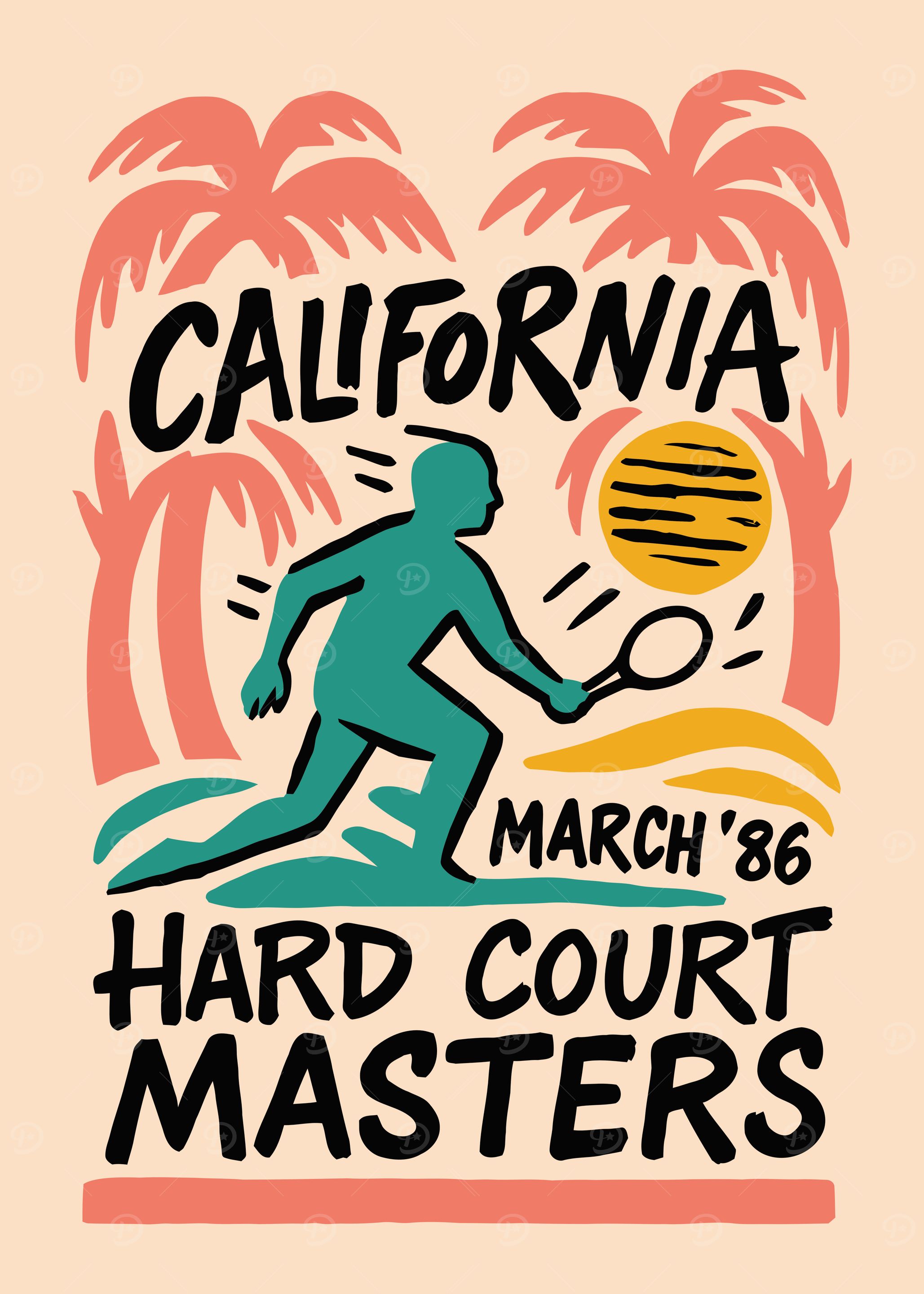 California Hard Court Masters Poster