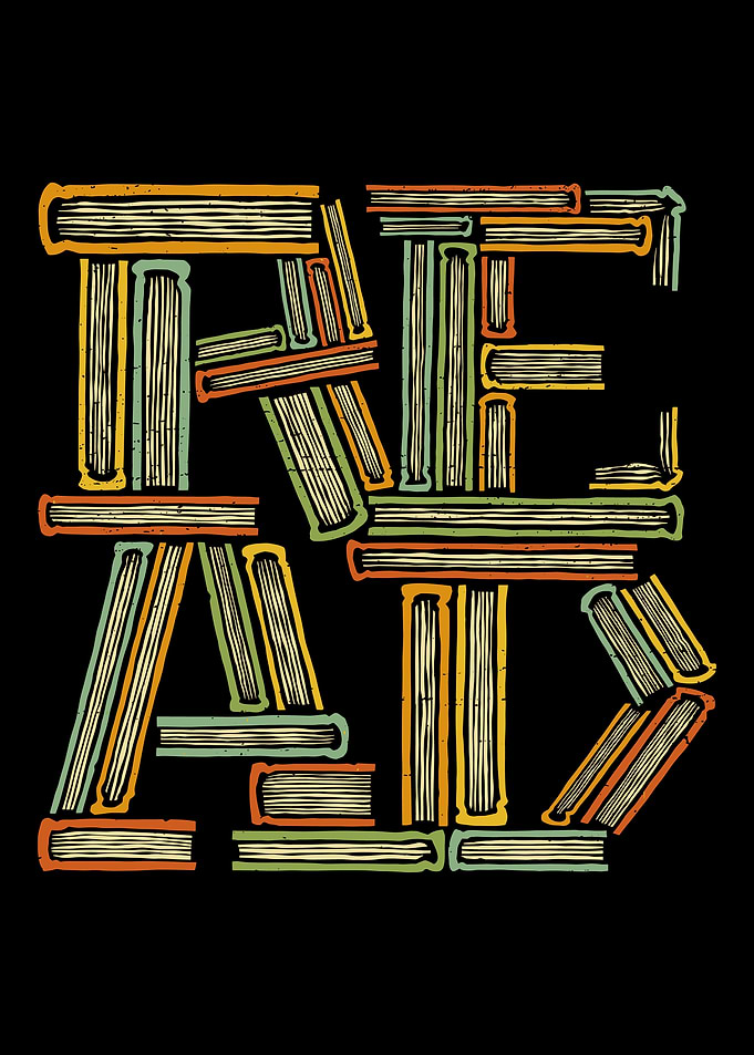 Read Books Typography Art