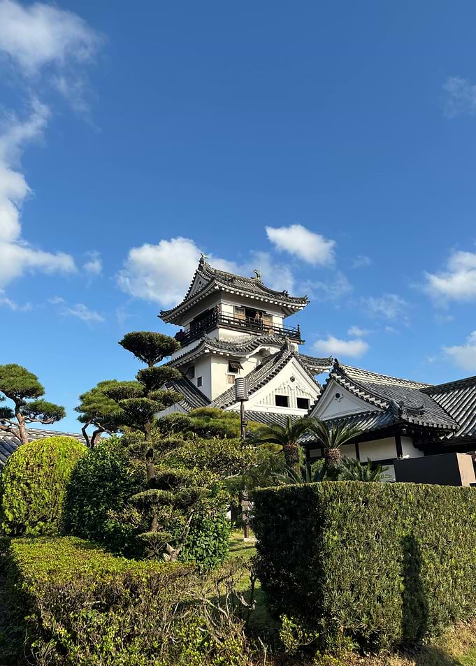 japanese castle under blue sky