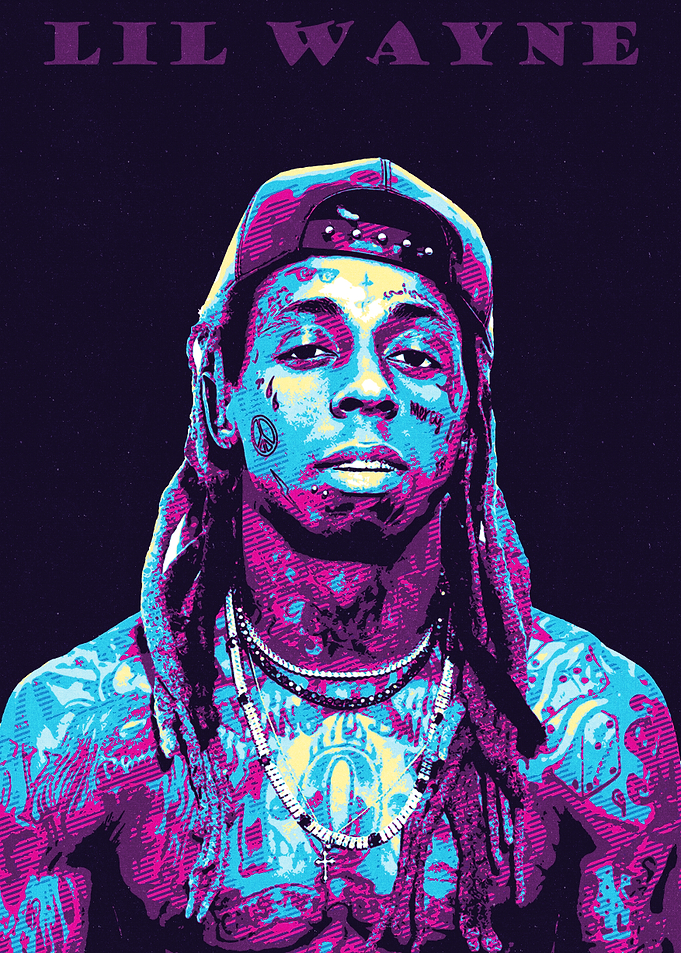 Lil Wayne Portrait Pop Art
