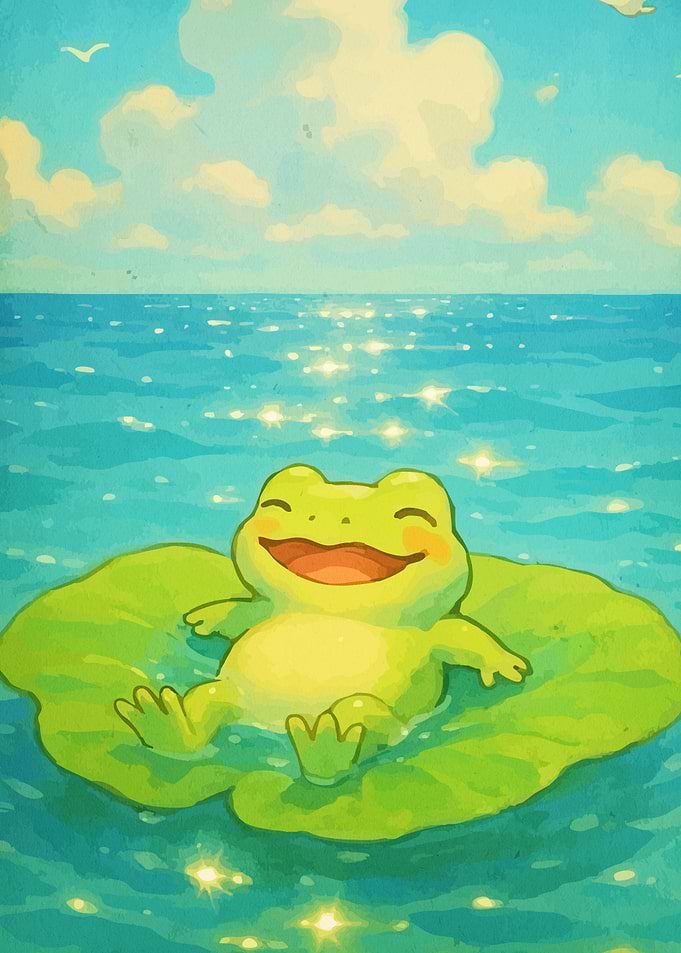 Happy Frog Lily Pad