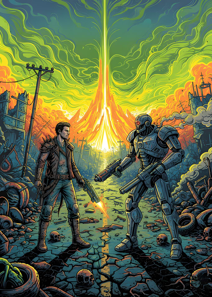 Post-Apocalyptic Showdown: Man vs. Robot