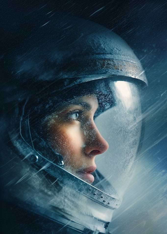 Astronaut in a Blizzard