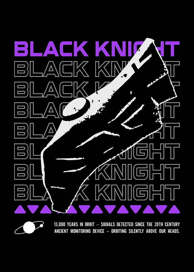 Black Knight Satellite Graphic Art