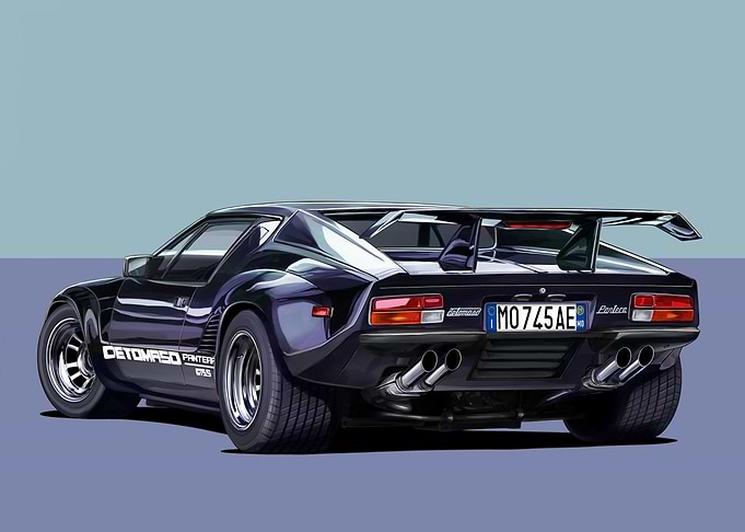 DeTomaso Pantera GTS Rear View